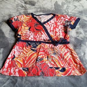 Koi Scrub Top